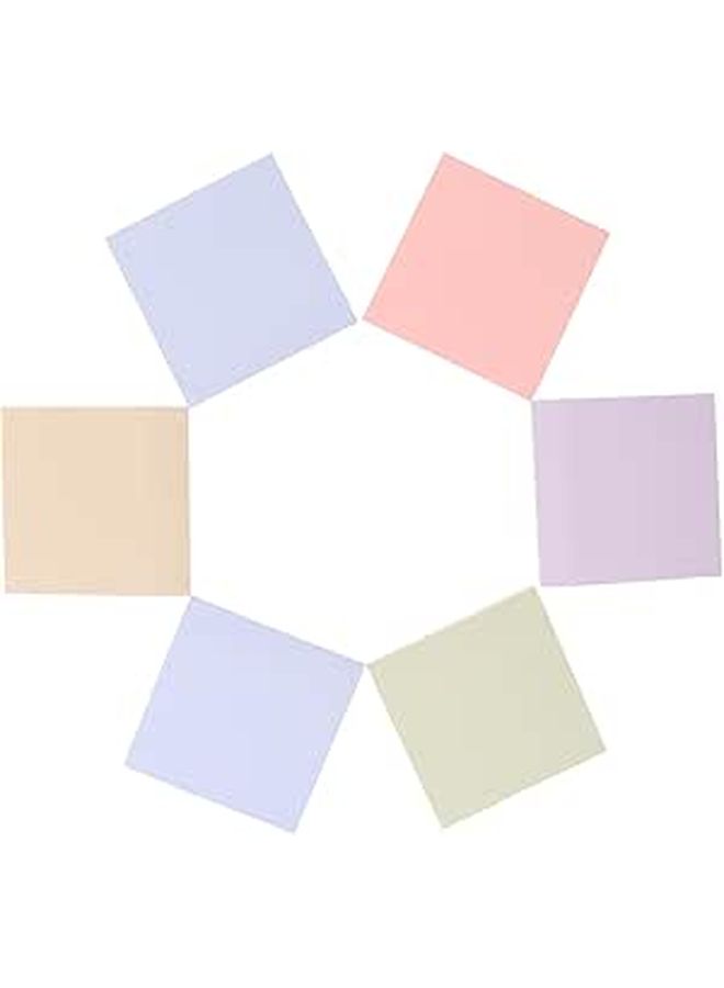 Multicolor Self Stick Note Pads 600 Sheets 76x76mm Strong Adhesive for Office School Classroom - Image 1