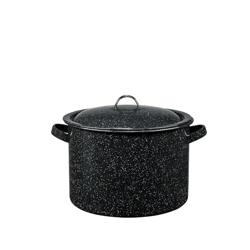 Granite Ware 7.5-Quart Stew Pot with Glass Coating - Chip-Resistant, Non-Porous, Naturally Non-Stick Steel Core Pot for Even Heat Distribution - Great for Stews, Sous Vide Cooking (Speckled Black) - Image 5