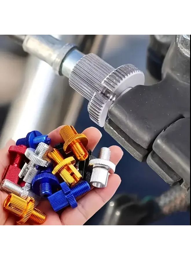 Adjustable Motorcycle Throttle Clutch Brake Control System 2PCS Silvery - Image 1