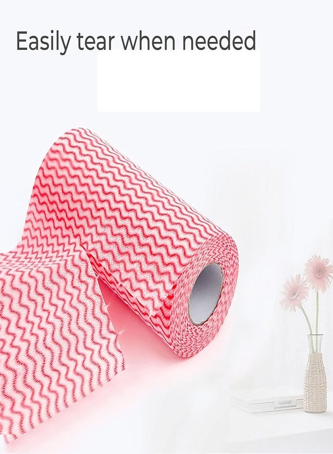 HELLYZ Disposable Kitchen Cleaning Towel Rolls,Dish Cloth Towels Dish Rags Reusable Kitchen Paper Towels, Wash Towels Washable Kitchen Towel Wipes (2 Roll, Total 160 Sheets) - Image 2