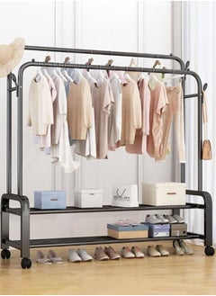 Cady One Clothes Organizer And Holder Metal Stand Black 110x54x150(132) cm  - Image 1