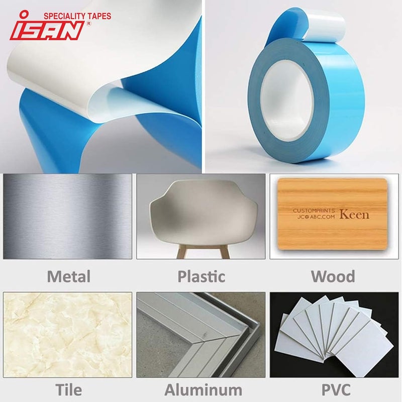 ISAN ® Double Sided Thermal Conductivity,Heat Transfer Tape, Width 10mm (0.4inch), Length 25Mtr (2 Pcs.) for Mounting CPU GPU SMD Chips Heatsink, Fixed Rug, Install LED Light Strips - Image 5