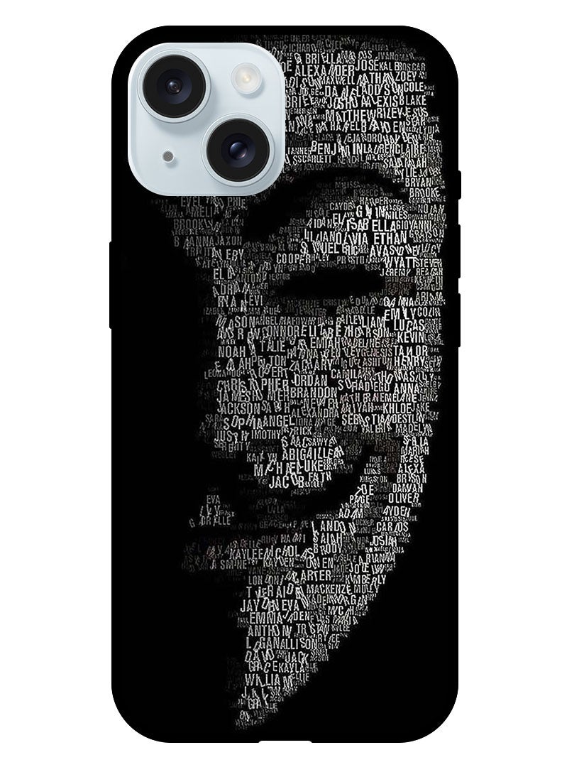 Theodor Protective Case Anti Scratch Shock Proof Bumper Cover For iPhone 15 Joker Half Face Mask - Image 1