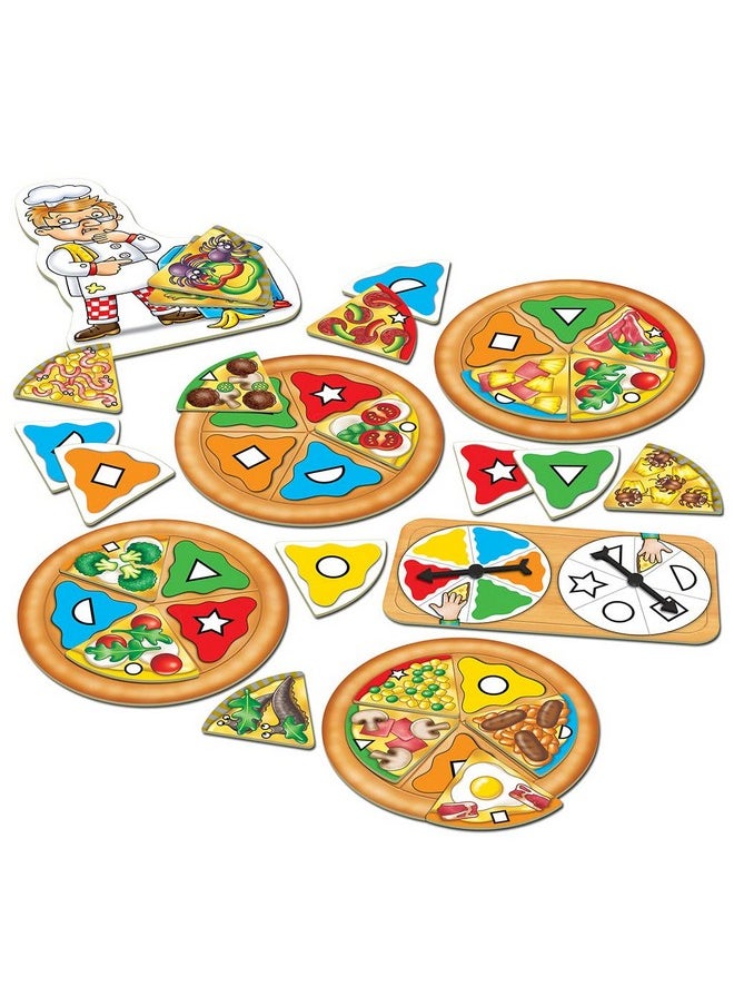 ORCHARD TOYS - Orchard Toys Pizza, Pizza Match Colours and Shapes Board Game Teacher Tested, Family Indoor and Outdoor Classic Game, Party Gift for Kids Age 3 to 7 Years - Image 1