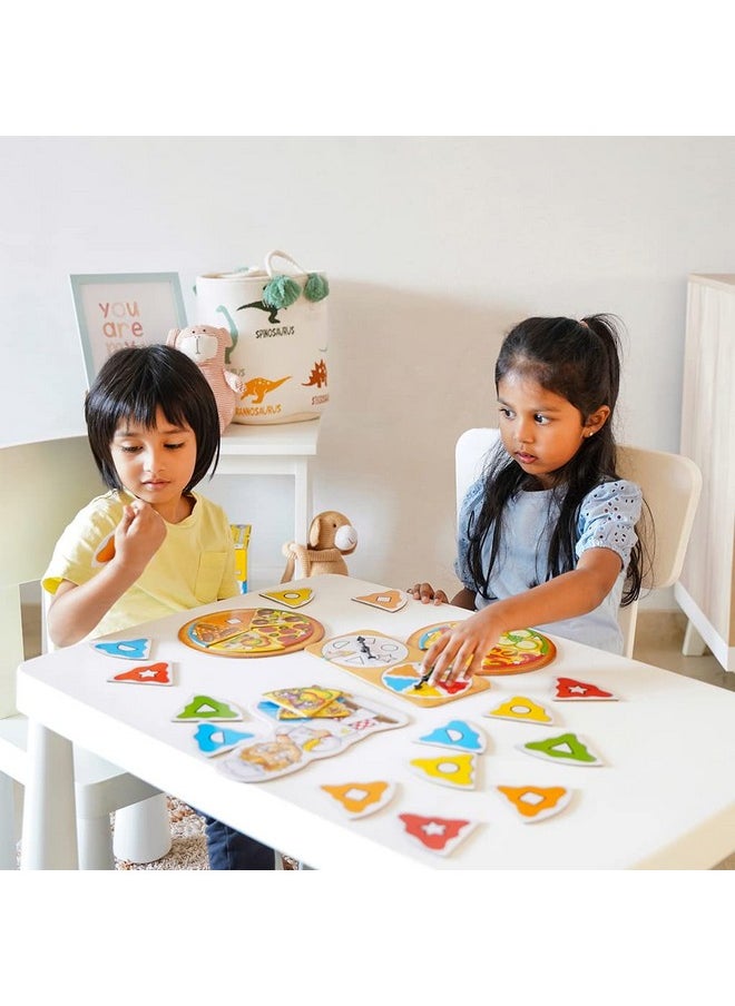 ORCHARD TOYS - Orchard Toys Pizza, Pizza Match Colours and Shapes Board Game Teacher Tested, Family Indoor and Outdoor Classic Game, Party Gift for Kids Age 3 to 7 Years - Image 1