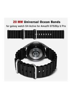 Ocean Band For 22mm compatible With Samsung Galaxy Watch 3 45mm/Galaxy Watch 46mm/Gear S3 Frontier/Classic/for Huawei Watch gt 3/Pro/gt2/pro/gt 46mm,Silicone Sport Strap Wristband Women Men (Black) - pzsku/Z5F1894D2EBA45A170C45Z/45/_/1695420729/4a32605f-7f1c-4992-b837-64fcb8e13ef7