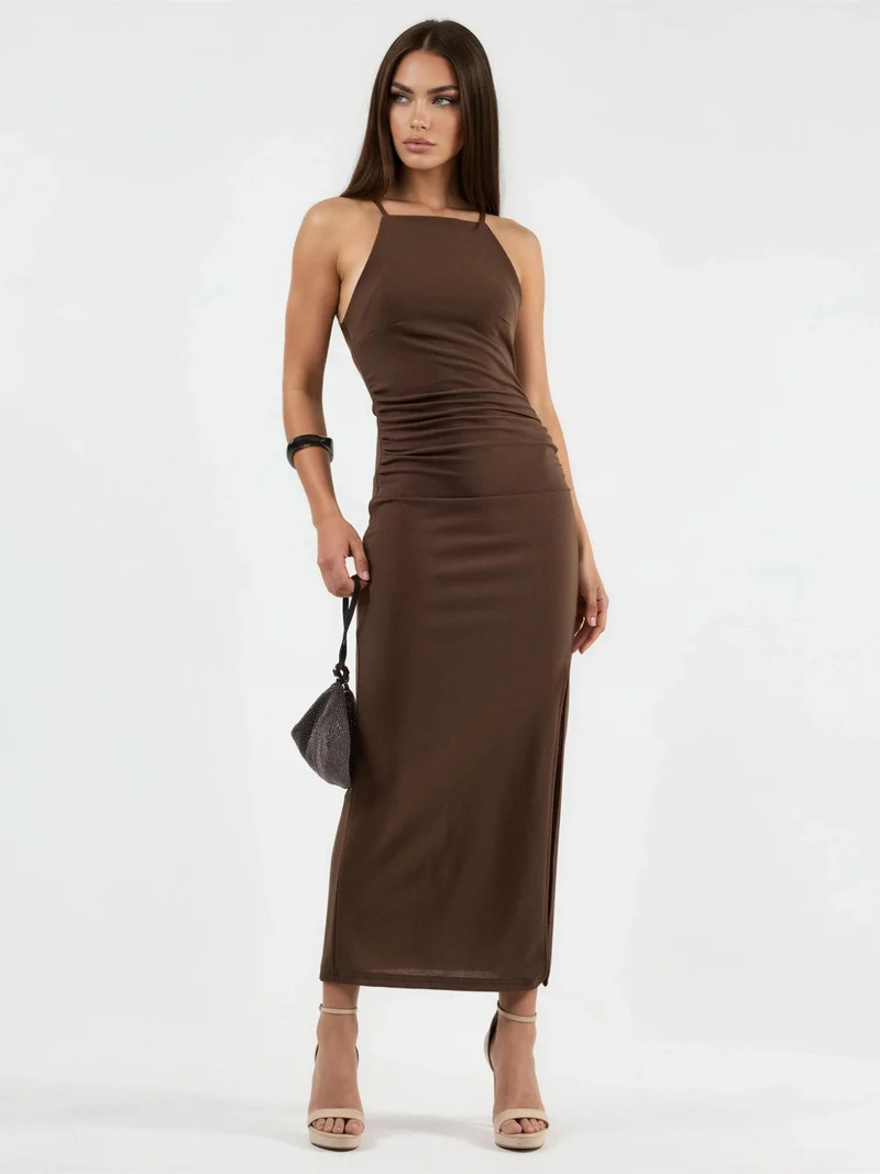 بوسيم BUSEM Maxi Dress with Drape Detail