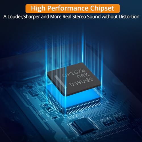 Neoteck Portable 3.5mm Headphone Amplifier with Bluetooth 5.0 Receiver, Two-Stage Gain Switch, 16-300 Ohm HiFi Earphone Amp, Aluminum Matte Surface - Image 5