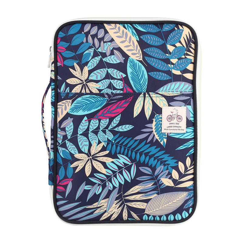 2Types A4 Document Bag File Folder Portfolio Organizer Computer Notebook Zippered Case - Image 1