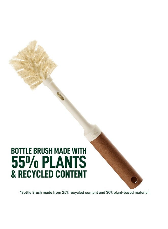 Scotch Brite Scotch-Brite Greener Clean Bottle & Straw Brush Set with 2 Replaceable Bottle Brush Heads - Image 3