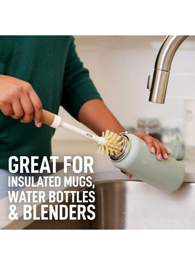 Scotch Brite Scotch-Brite Greener Clean Bottle & Straw Brush Set with 2 Replaceable Bottle Brush Heads - Image 4