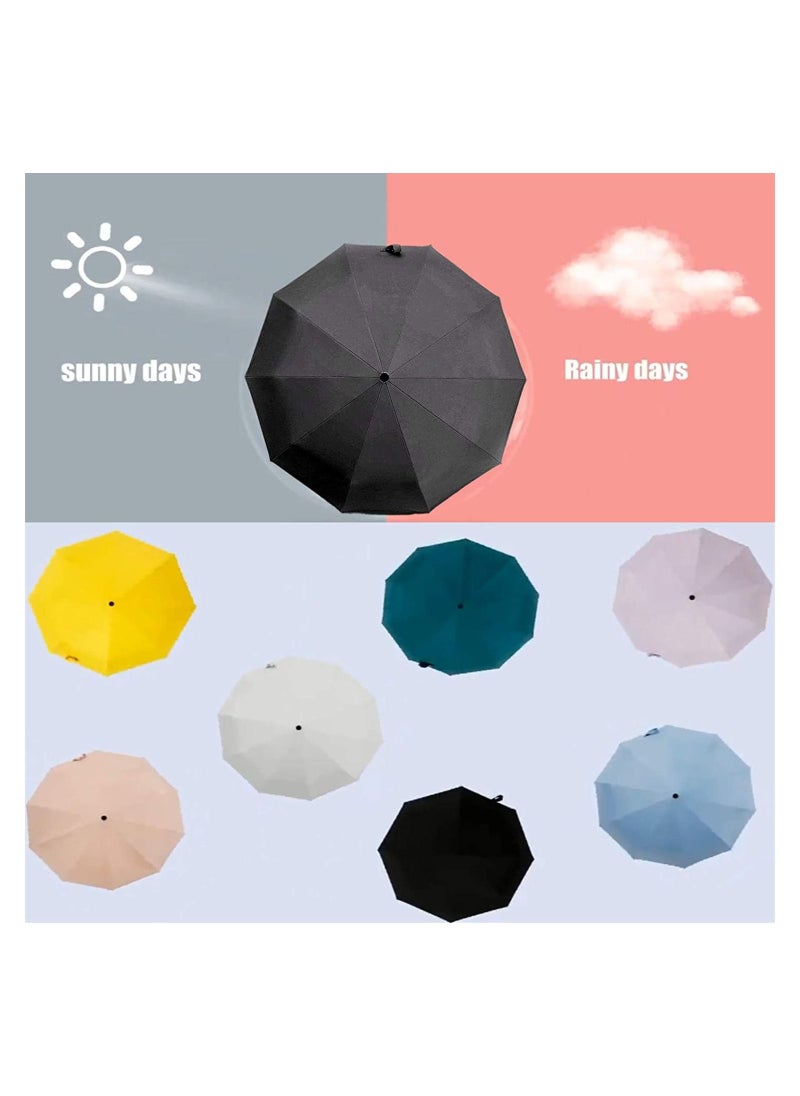 SYOSI - Folding Umbrellas UV Protection Sun Umbrella Compact Folding Travel Umbrella Automatic Opening and Closing UV Protection Women's Men's Compact Folding Umbrella - Image 1