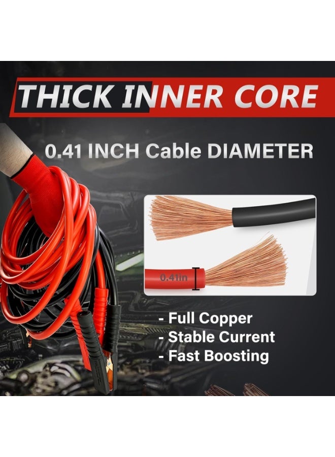 Emerald 3 M (1000 AMP) Heavy Duty Jumper Cables for Car Battery, Heavy Duty Automotive Booster Cables for Jump Starting Dead or Weak Batteries, Carrying Bag Included-EBC 1000 - Image 5