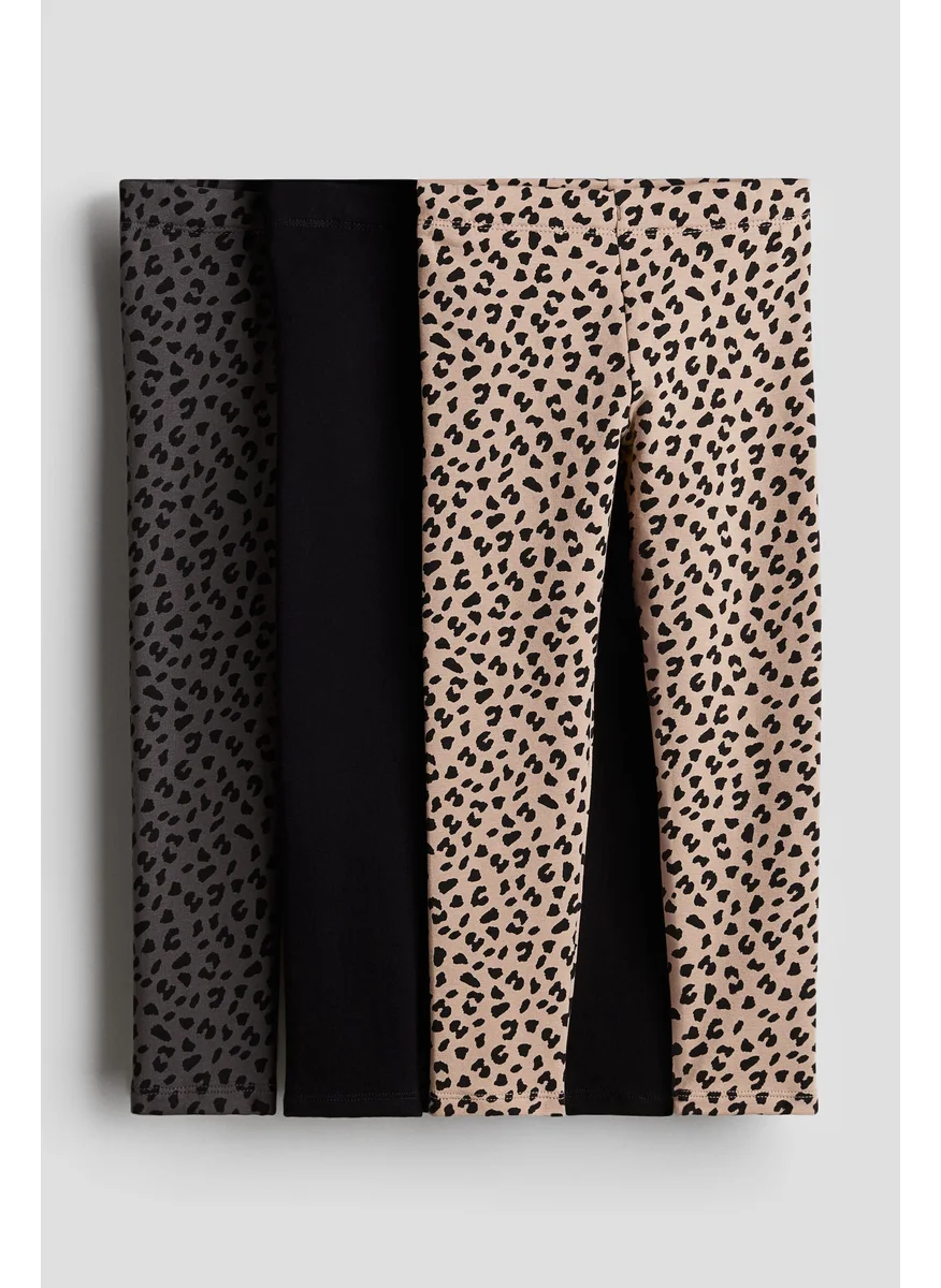 H&M 3-Pack Heavy Jersey Leggings