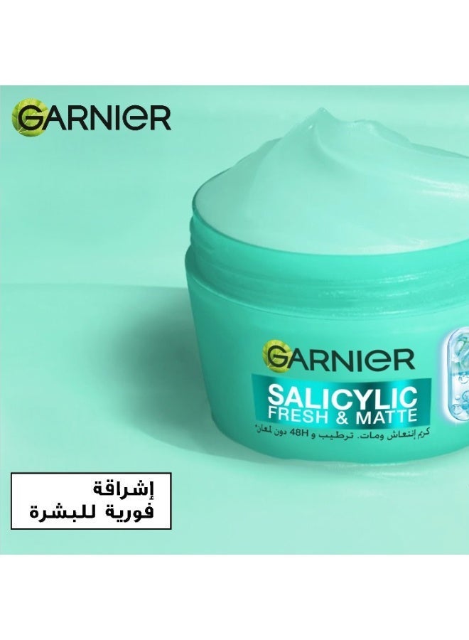 Garnier SkinActive, Fresh & Matte Moisturizer Cream, 5% [Niacinamide + Salicylic Acid + Centella Asiatica], For Dull, uneven, blemish-prone skin - Image 5