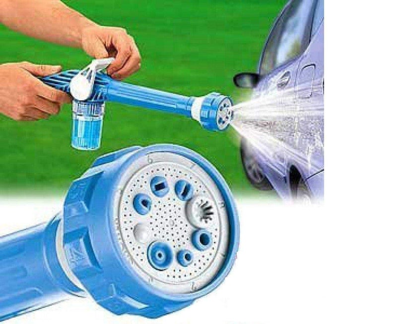 GION GION 8in1 High Pressure Ez Spray Car Wash Snow Foam Water Gun Clean Pipe Washer 1Pcs Blue  - Image 1
