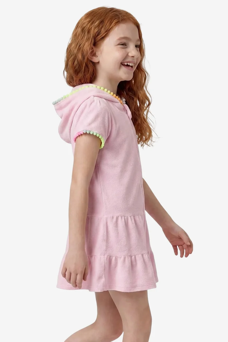 بنتي PENTI Sweet Pom-Pom Short Sleeve Terry Kaftan