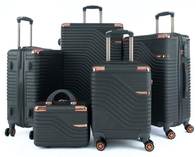 LIMRA Luggage set 5 pieces travel Bags with a distinctive design from limra grey - Image 1