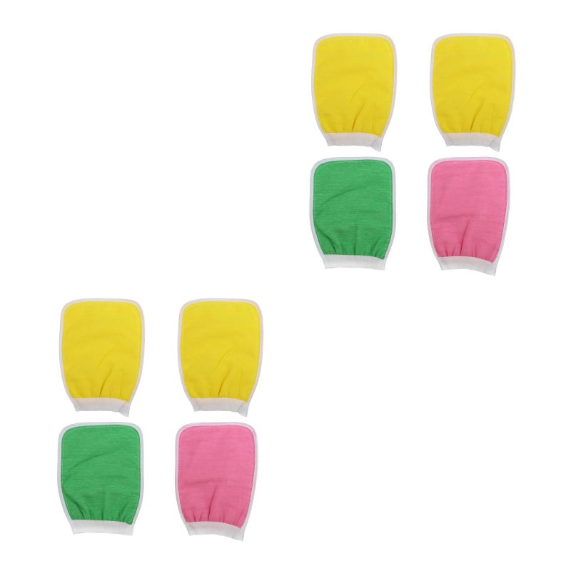 8 Pcs Spa Exfoliating Body Scrub Glove Dead Skin Cell Remover Double Sided Deep Cleansing Mitt for Men Women - Image 1