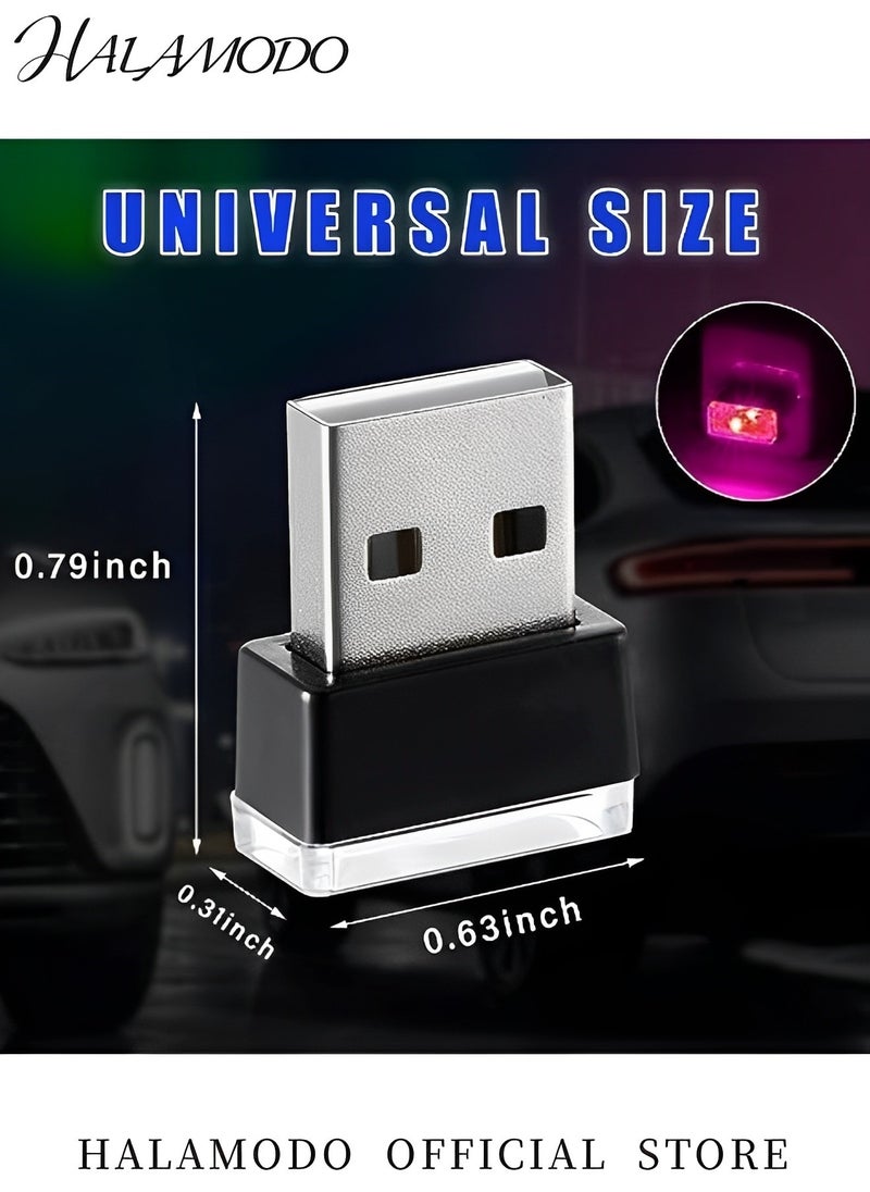 HALAMODO 1PC USB LED Car Interior Atmosphere Lights Mini Plug-in USB Decor Night Light Portable Auto Ambient Lighting Universal Vehicle Interior Accessories for Most Cars  - Image 2
