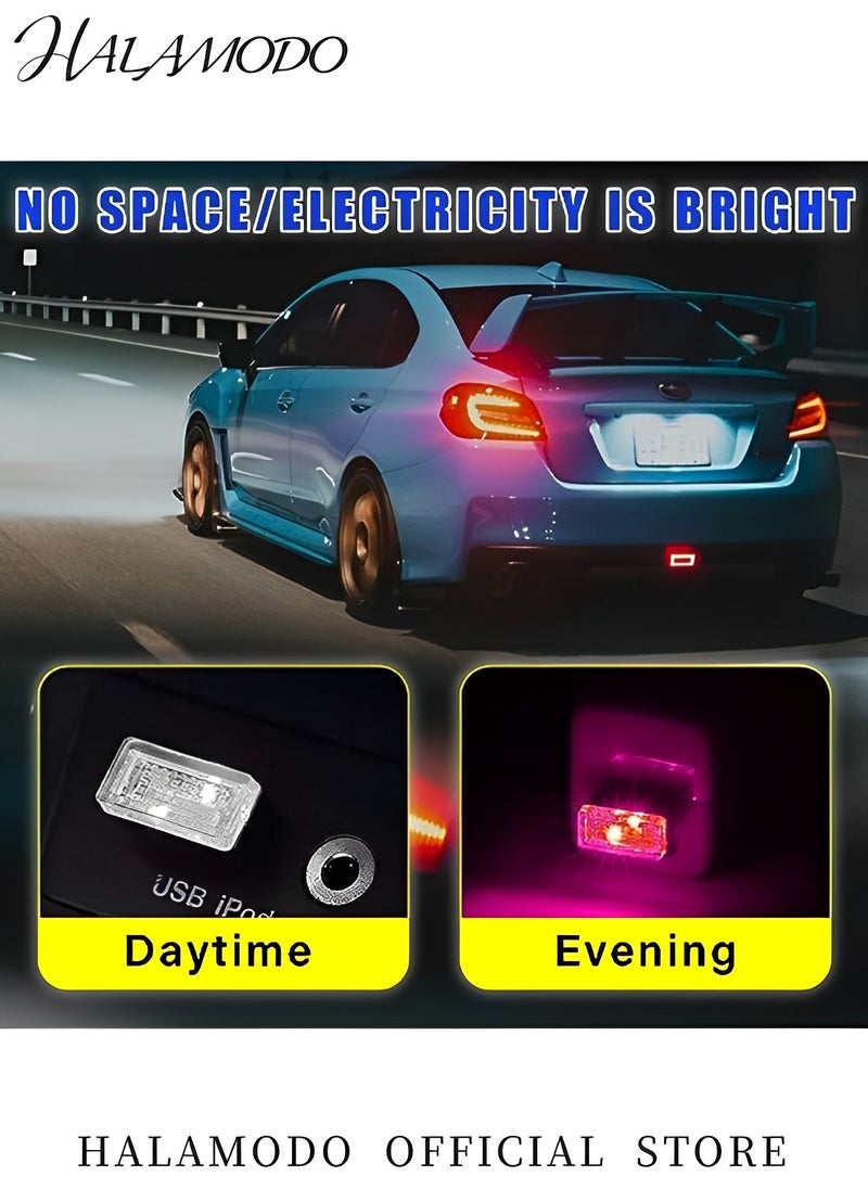 HALAMODO 1PC USB LED Car Interior Atmosphere Lights Mini Plug-in USB Decor Night Light Portable Auto Ambient Lighting Universal Vehicle Interior Accessories for Most Cars  - Image 4