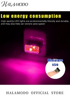 HALAMODO 1PC USB LED Car Interior Atmosphere Lights Mini Plug-in USB Decor Night Light Portable Auto Ambient Lighting Universal Vehicle Interior Accessories for Most Cars  - Image 5