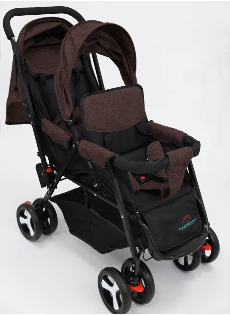 BABYCARA Twin Babies Stroller Adjustable Seat Complete Lay Down Folding  - Image 1