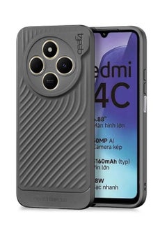 Gear4 Xiaomi Redmi 14C 4G 2024  / Xiaomi Redmi 14R 5G 2024 / Xiaomi Redmi A4 5G 2024 Gear4 Soft Liquid Silicone with Wavey Texture Case Cover - Grey  - Image 1