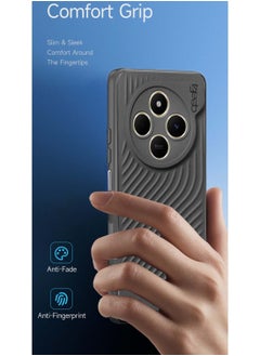 Gear4 Xiaomi Redmi 14C 4G 2024  / Xiaomi Redmi 14R 5G 2024 / Xiaomi Redmi A4 5G 2024 Gear4 Soft Liquid Silicone with Wavey Texture Case Cover - Grey  - Image 2
