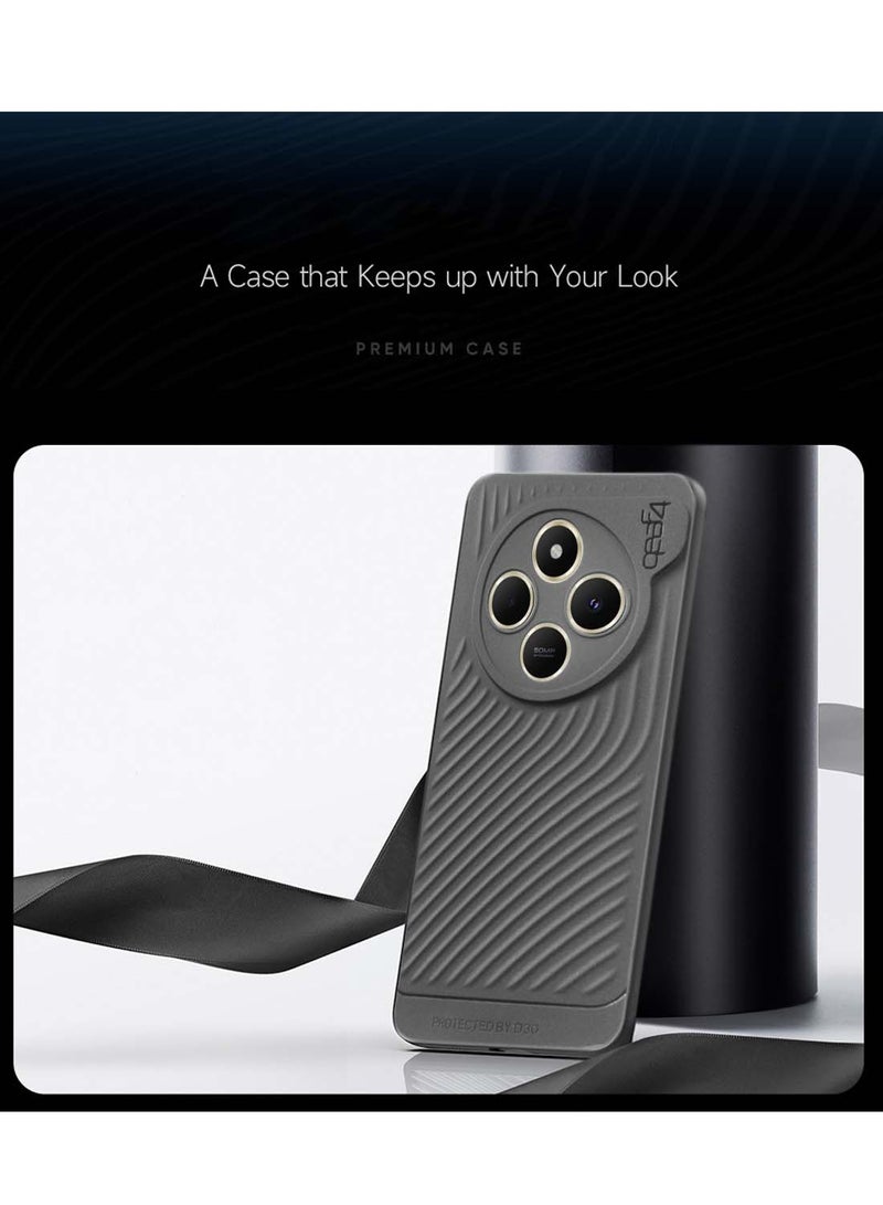 Gear4 Xiaomi Redmi 14C 4G 2024  / Xiaomi Redmi 14R 5G 2024 / Xiaomi Redmi A4 5G 2024 Gear4 Soft Liquid Silicone with Wavey Texture Case Cover - Grey - Image 3