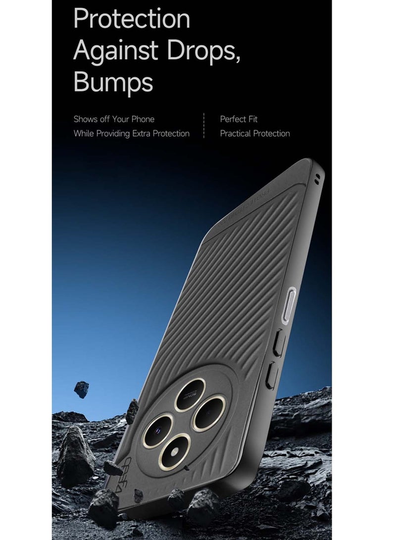 Gear4 Xiaomi Redmi 14C 4G 2024  / Xiaomi Redmi 14R 5G 2024 / Xiaomi Redmi A4 5G 2024 Gear4 Soft Liquid Silicone with Wavey Texture Case Cover - Grey - Image 4