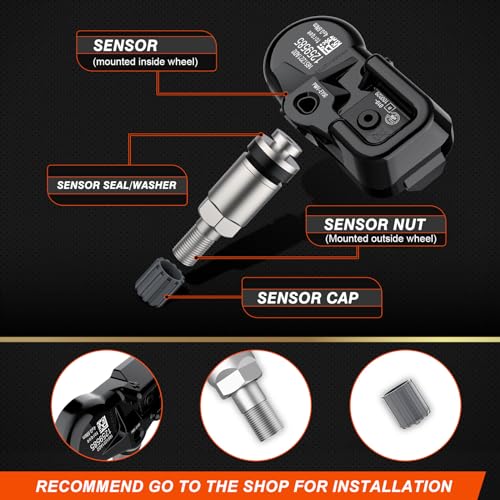 ISINFLASH TPMS Tire Pressure Monitoring Sensor Fit for Toyota 4Runner Corolla Highlander Land Cruiser Tundra Tacoma FJ Cruiser, Lexus GS350 IS350 GX470 LFA LS460 LX470 315MHz 42607-33021 4 PCS - Image 4