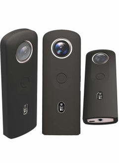 Y&D Silicone Camera Case for Ricoh Theta SC2 360 Cameras with Lens Protective Cover, Action Accessories Protection (Black)  - Image 2