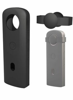 Y&D Silicone Camera Case for Ricoh Theta SC2 360 Cameras with Lens Protective Cover, Action Accessories Protection (Black)  - Image 1