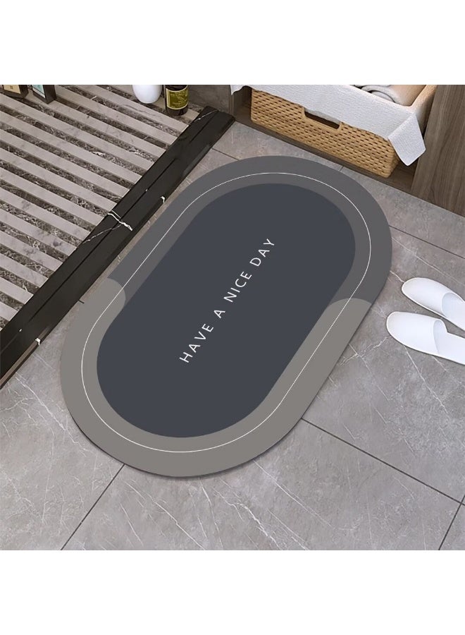 Super Absorbent Bath Mat, Quick-Drying Bathroom Mats, Super Absorbent Living Room Floor Mat, Rubber Non-Slip Bottom for Bathtub, Bedroom, Kitchen, Toilet, Door