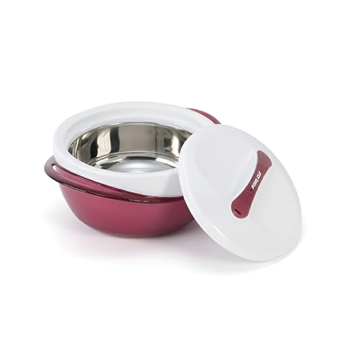 Pinnacle Panache Premium Casserole with Stainless Steel Interior | Insulated Hot Pot Keeps Food Hot & Cold for Hours | Hot Box for Kitchen | Gift Casseroles with Lid (Rose, 3500 ML) - Image 1