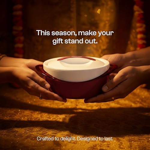 Pinnacle Panache Premium Casserole with Stainless Steel Interior | Insulated Hot Pot Keeps Food Hot & Cold for Hours | Hot Box for Kitchen | Gift Casseroles with Lid (Rose, 3500 ML) - Image 5