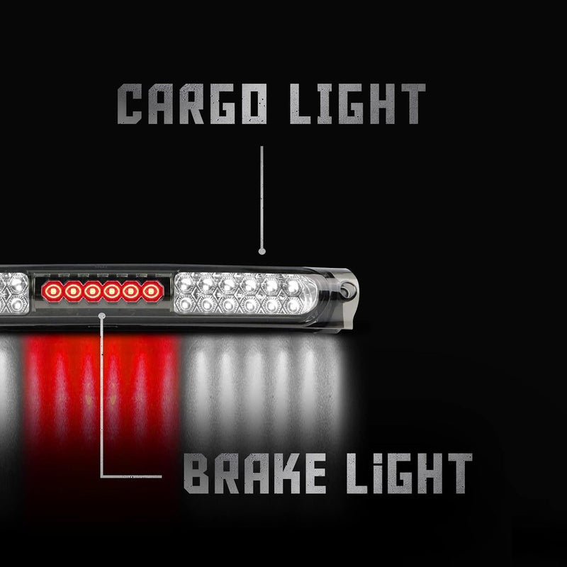 MARLBSTON High Mount 3rd Stop Brake Light for Ford F150 (1997-2004) - Black Smoke LED Taillight - Image 4