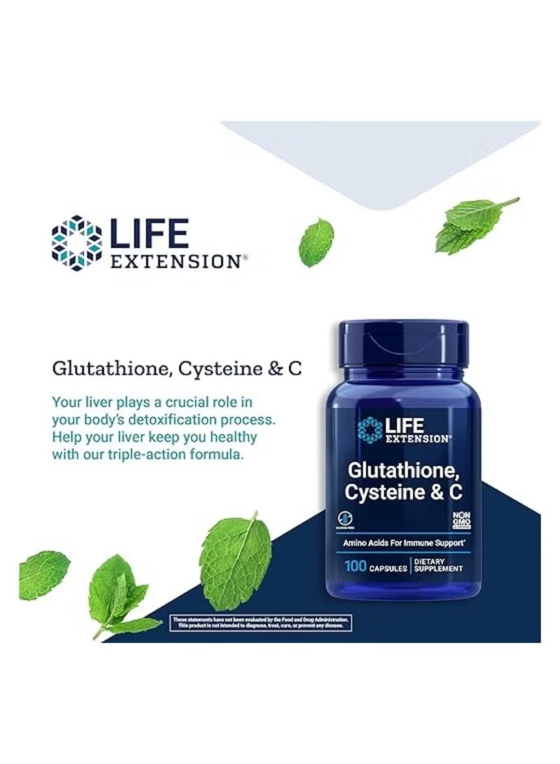 Glutathione Cysteine & C 100 Capsules