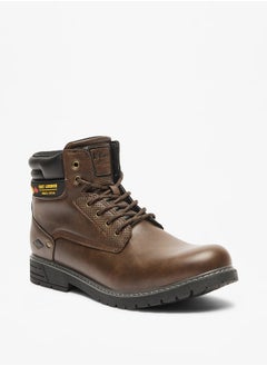 Lee Cooper Men's Logo Detail Chukka Boots with Lace-Up Closure  - Image 1