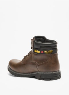 Lee Cooper Men's Logo Detail Chukka Boots with Lace-Up Closure  - Image 2