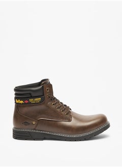 Lee Cooper Men's Logo Detail Chukka Boots with Lace-Up Closure  - Image 3