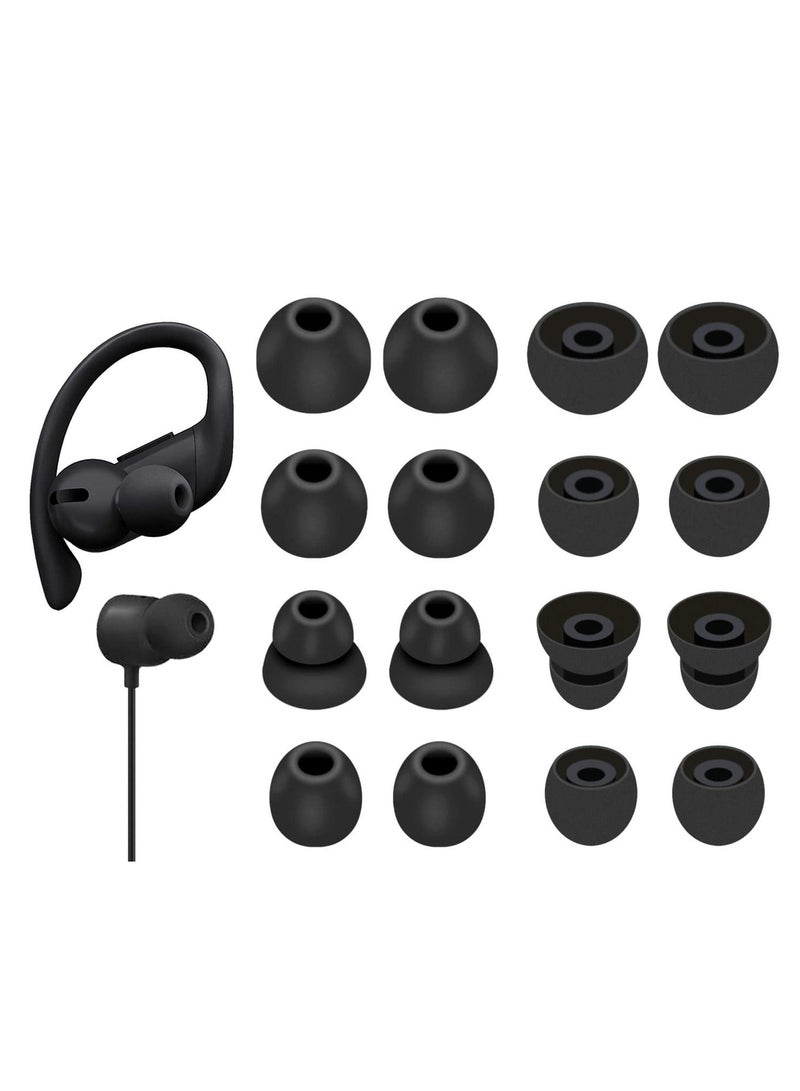 SYOSI 8 أزواج من سماعات الأذن باور بيتس برو، 4 أحجام، متوافقة مع بيتس فليكس - Image 1