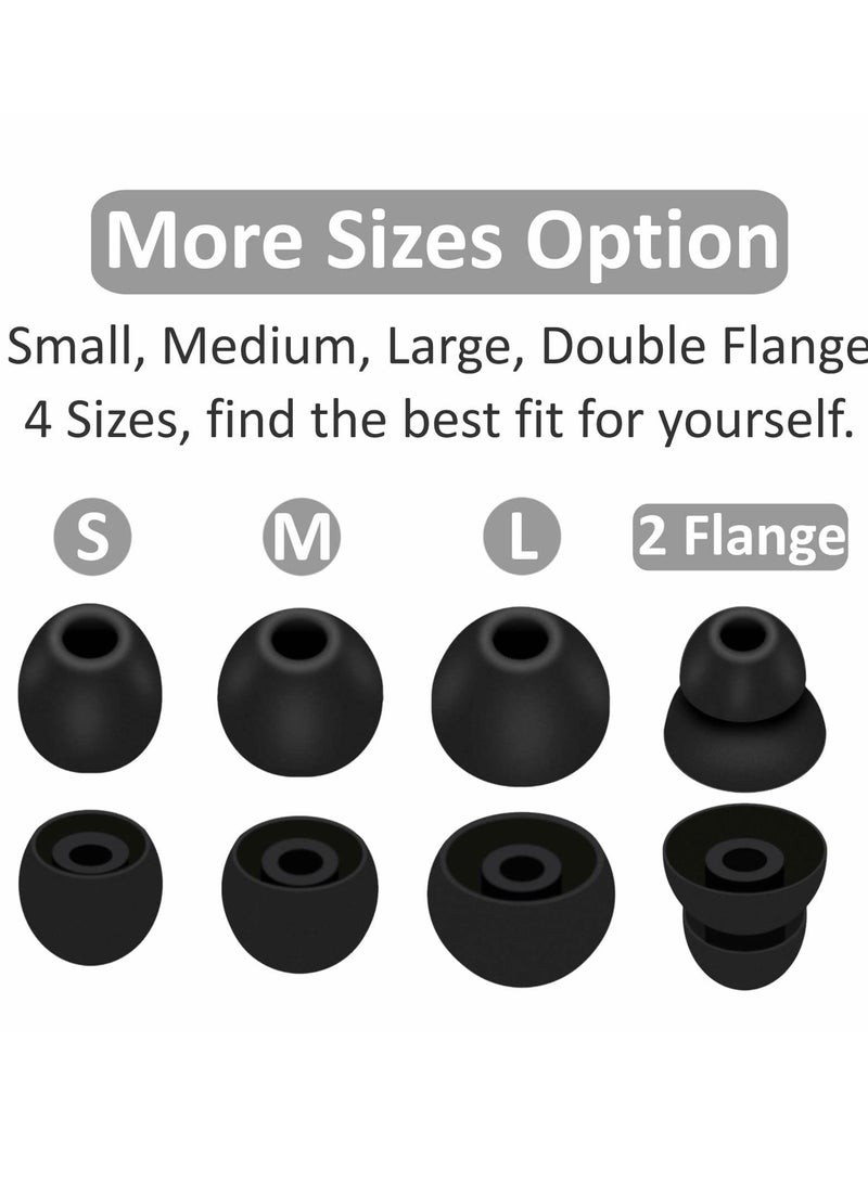 SYOSI 8 أزواج من سماعات الأذن باور بيتس برو، 4 أحجام، متوافقة مع بيتس فليكس - Image 4