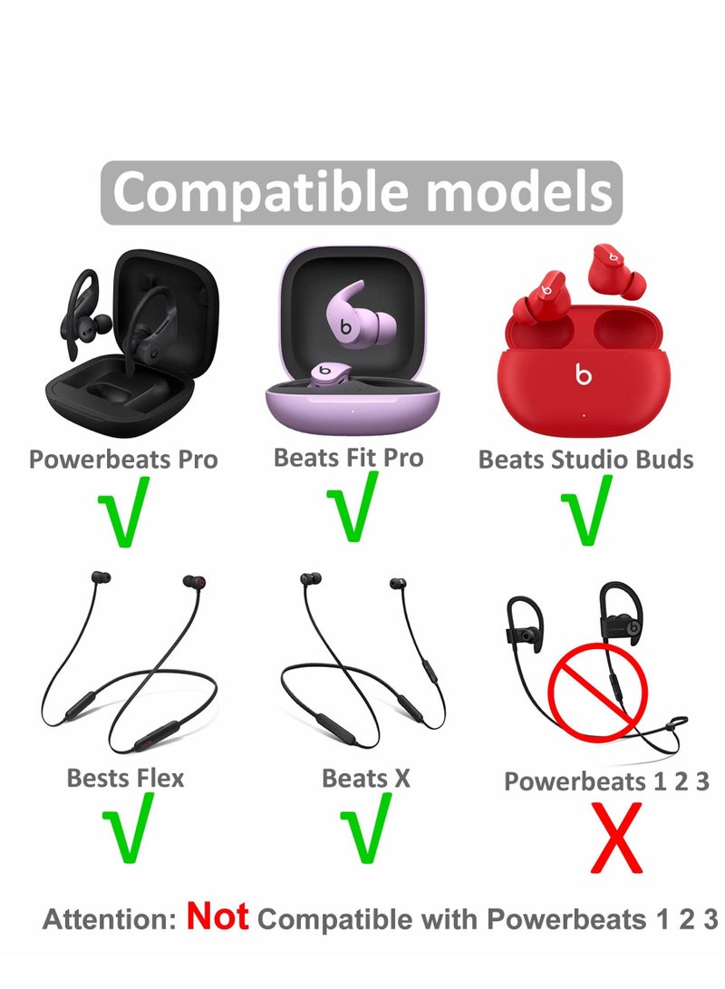 SYOSI 8 أزواج من سماعات الأذن باور بيتس برو، 4 أحجام، متوافقة مع بيتس فليكس - Image 2