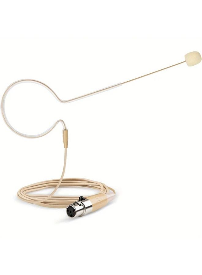 Beige Single Earhook Headset Microphone For Shure Wireless Systems Crystal Clear Sound - Image 3
