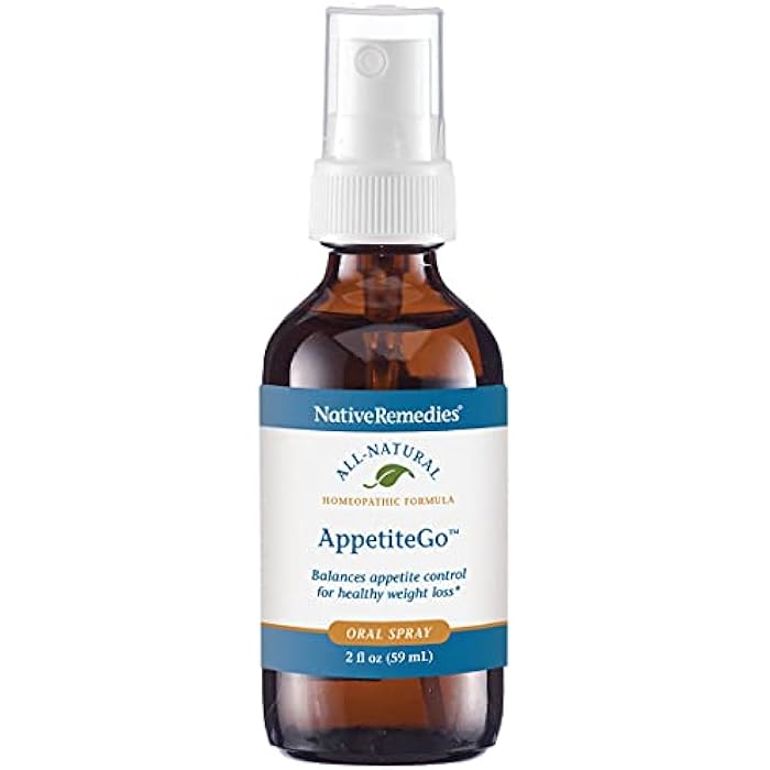 Native Remedies AppetiteGo Tonic - Natural Homeopathic Formula Temporarily Relieves Feelings of Hunger or an Empty Stomach - Reduces Desire for Stress Eating or Food Cravings - 59 mL - Image 1