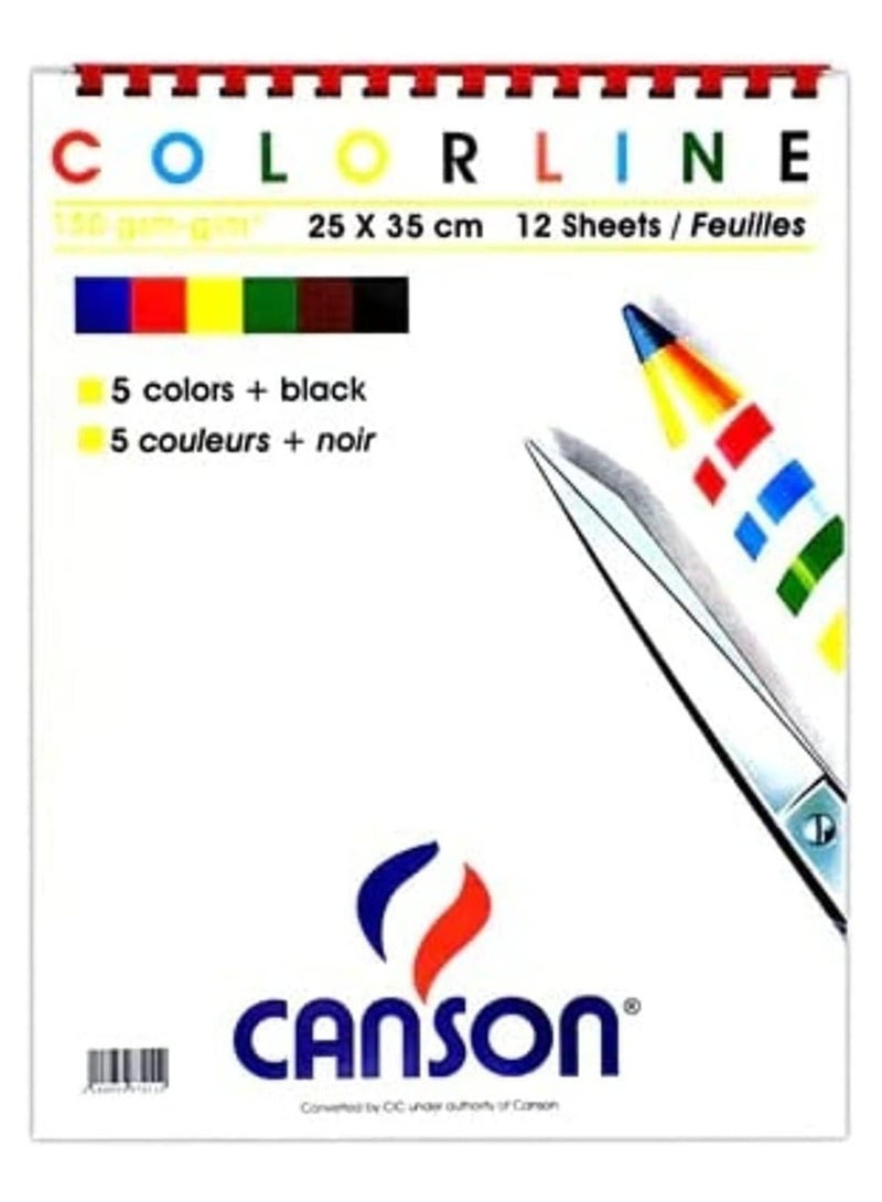 كانسون اسكتش رسم كانسون 150 جرام 25*35 ورق ملون - Image 1