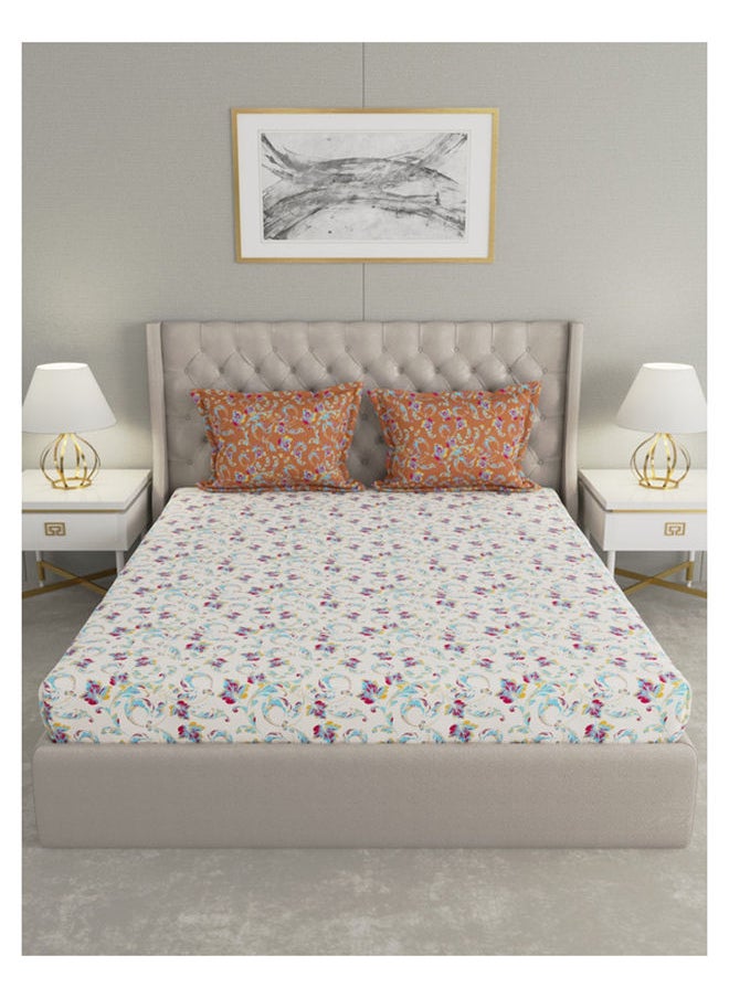 Raymond Raymond Home Queen Flat sheet Super Soft 104 TC Pure Cotton (224x254 cm, 46x69 cm) Flat sheet & 2 PillowCases  - Image 2