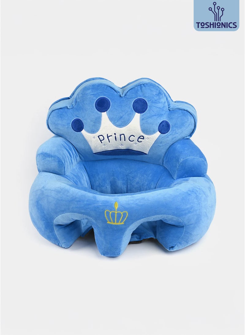 Baby Sitting Support Seat Sofa with Crown Design - Infants and  Toddlers Learning Sitting Chair Bean Bag Chair for Small Children and Kids Soft Pillow-like Cushion Seat Comfortable Breathable Stable Plush Seat Ideal Use to Relax Play Storytime and Tummy time for Ages 4, 5, 6, 7, 8, 9, 10, 11, 12 Months - Ideal Gift on Birthdays and Holidays
